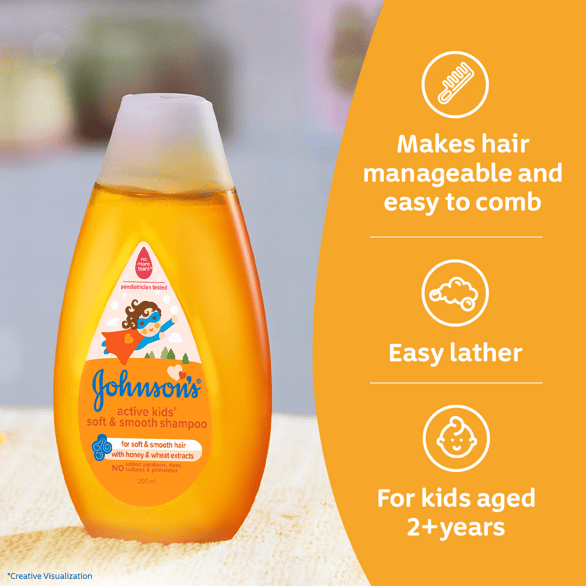 Johnson’s® Active Kids® Soft & Smooth Shampoo image 5