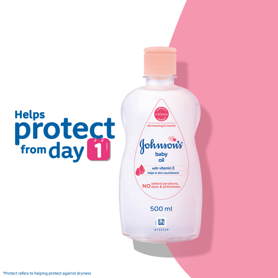 Johnson’s® Baby Oil With Vitamin E image 1