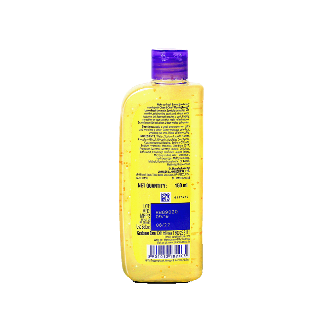 Clean & Clear® Morning Energy Lemon Fresh Face Wash image 2