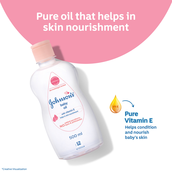 Johnson’s® Baby Oil With Vitamin E image 4