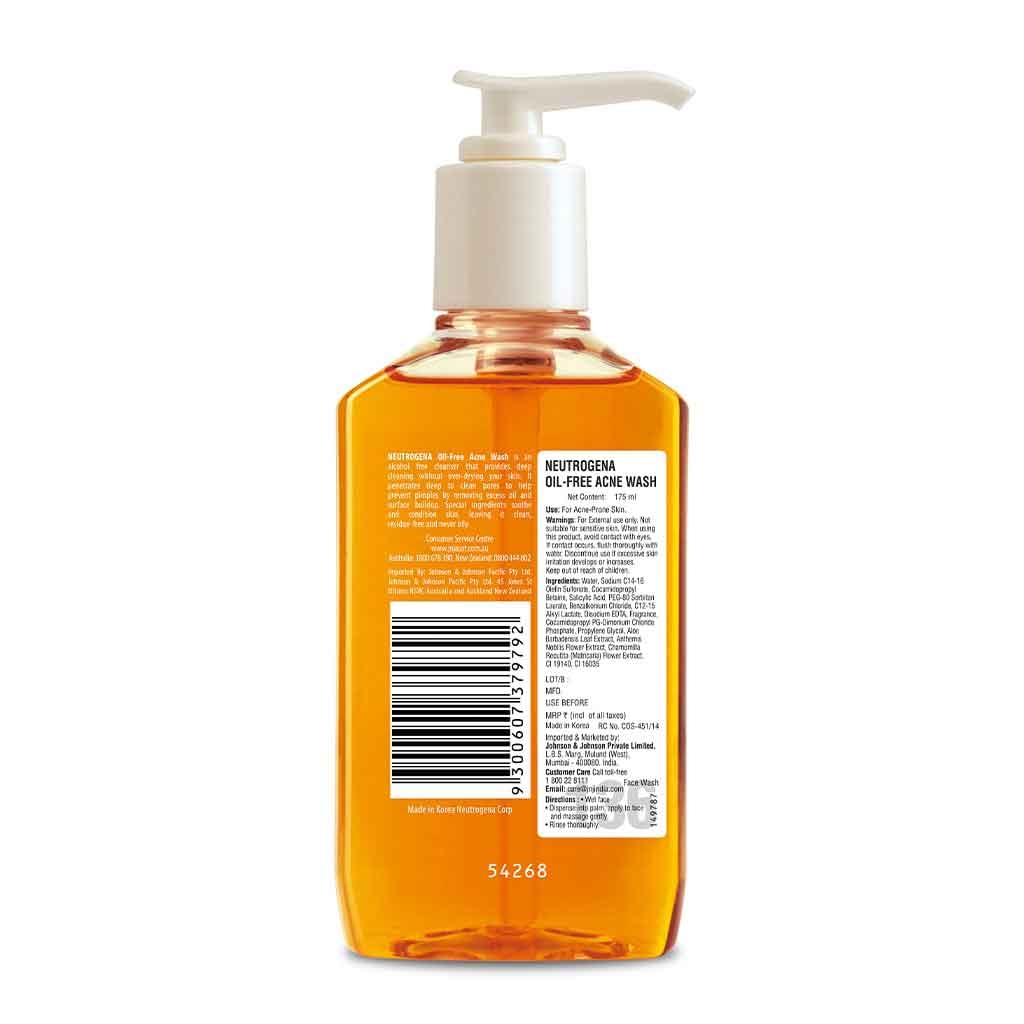 Neutrogena® Oil-Free Acne Wash 175ml