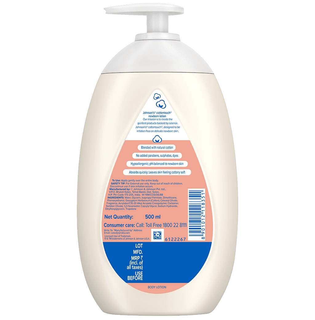 JOHNSON'S® cottontouch® newborn Lotion image 2