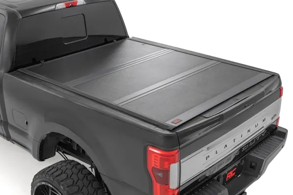 Hard Low Profile bed cover installed on a Ford F-250 Super Duty