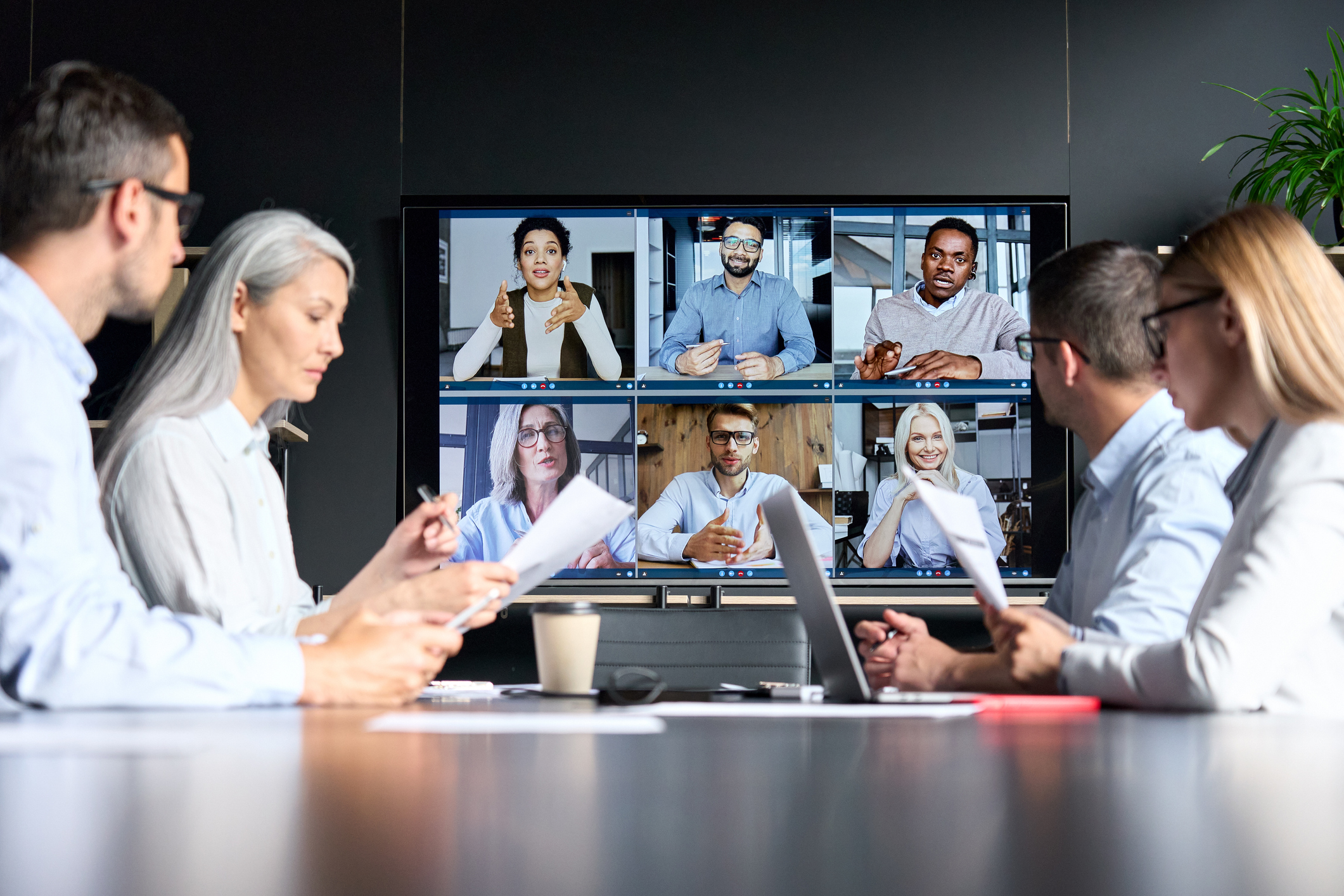 Workers in a meeting 