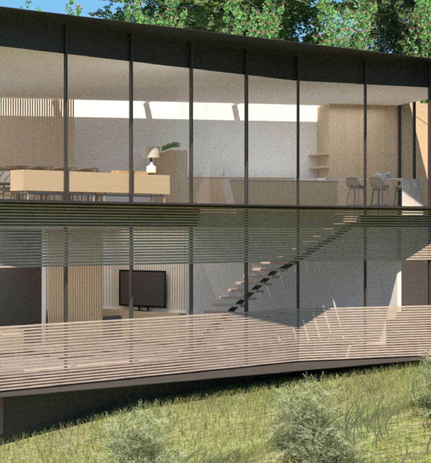 Cedar Lake House Exterior Front