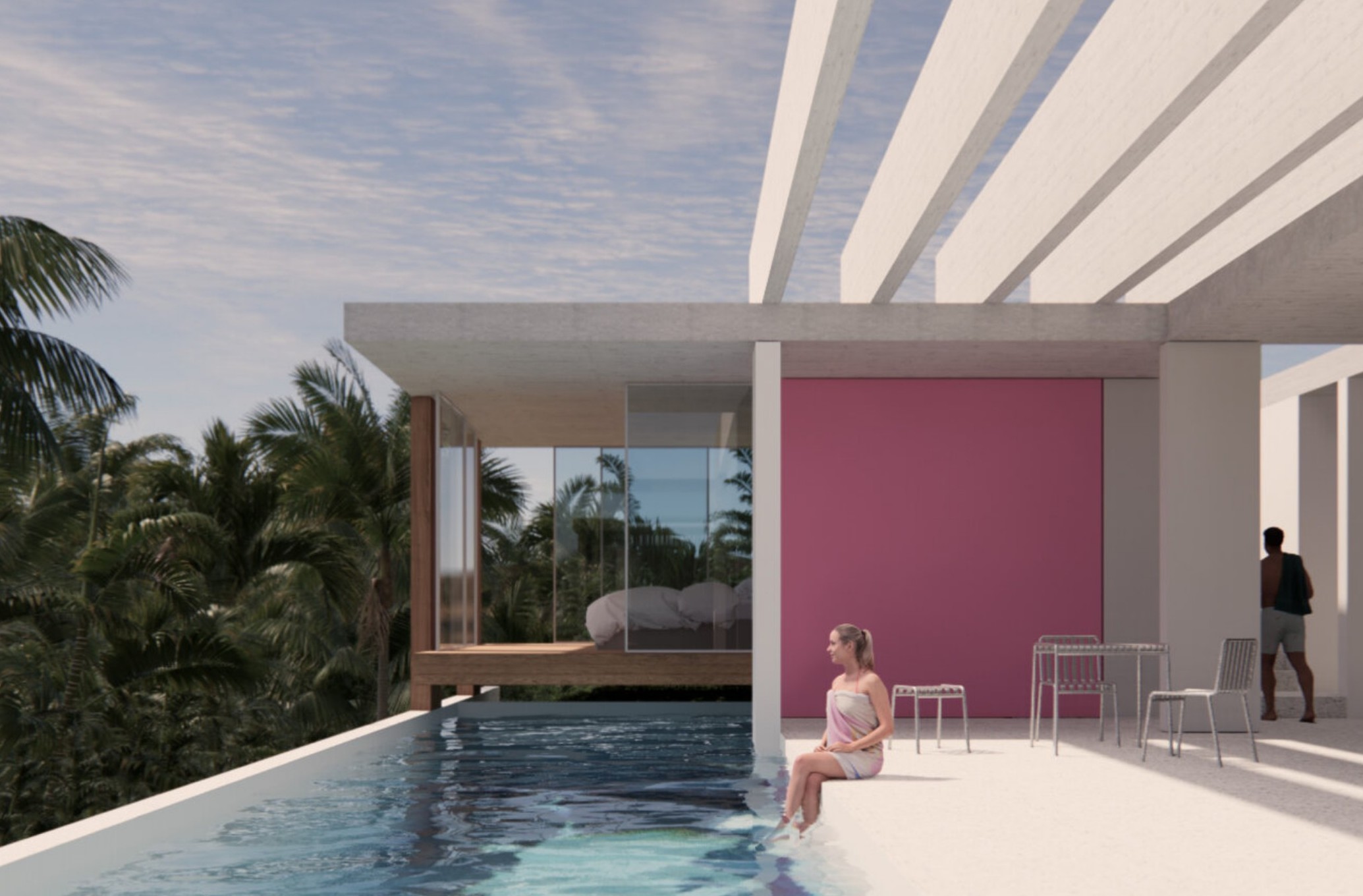 Nosara Video Pool and Pool Terrace Hero