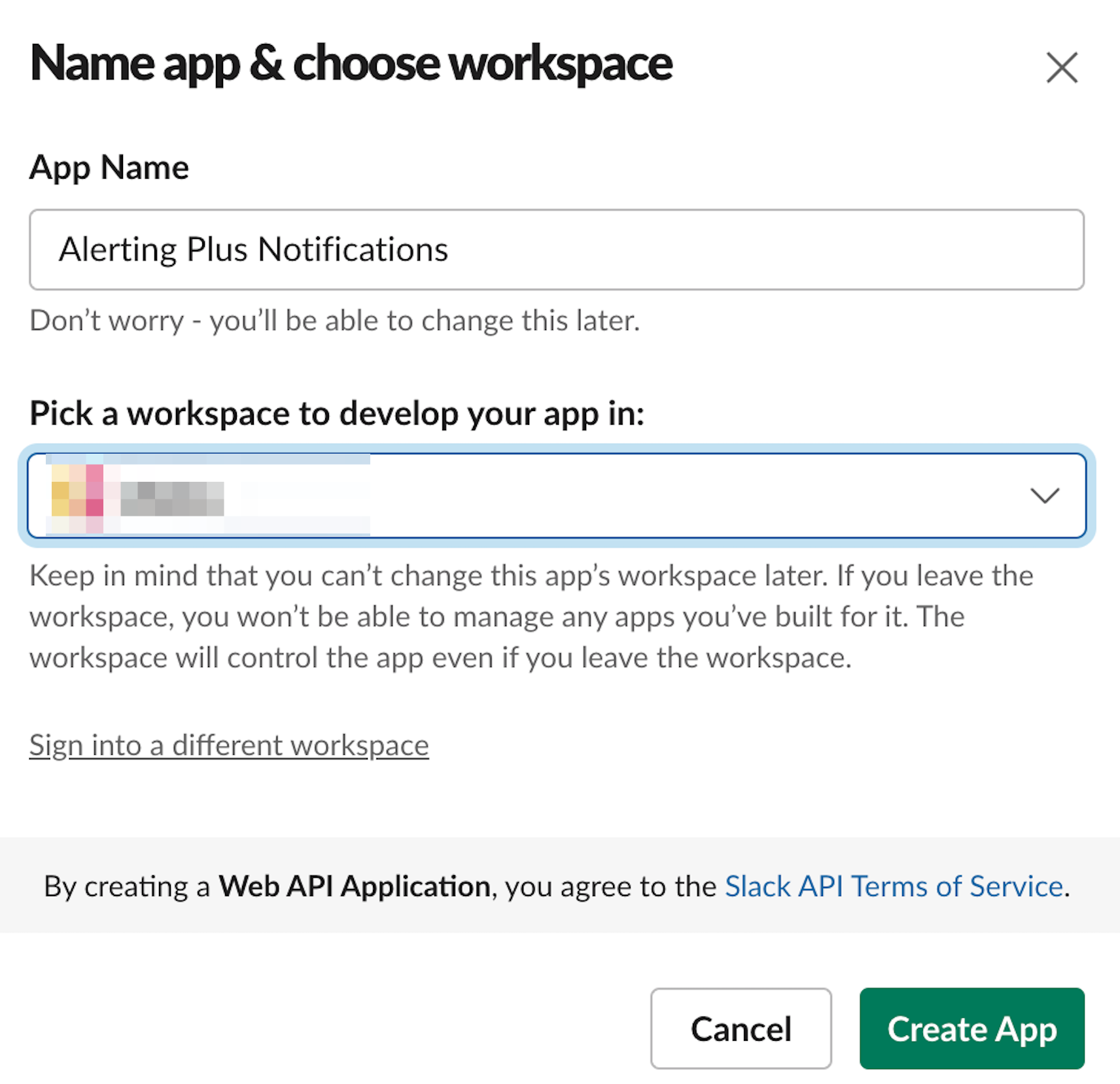 OpenSearch Alerting create slack app