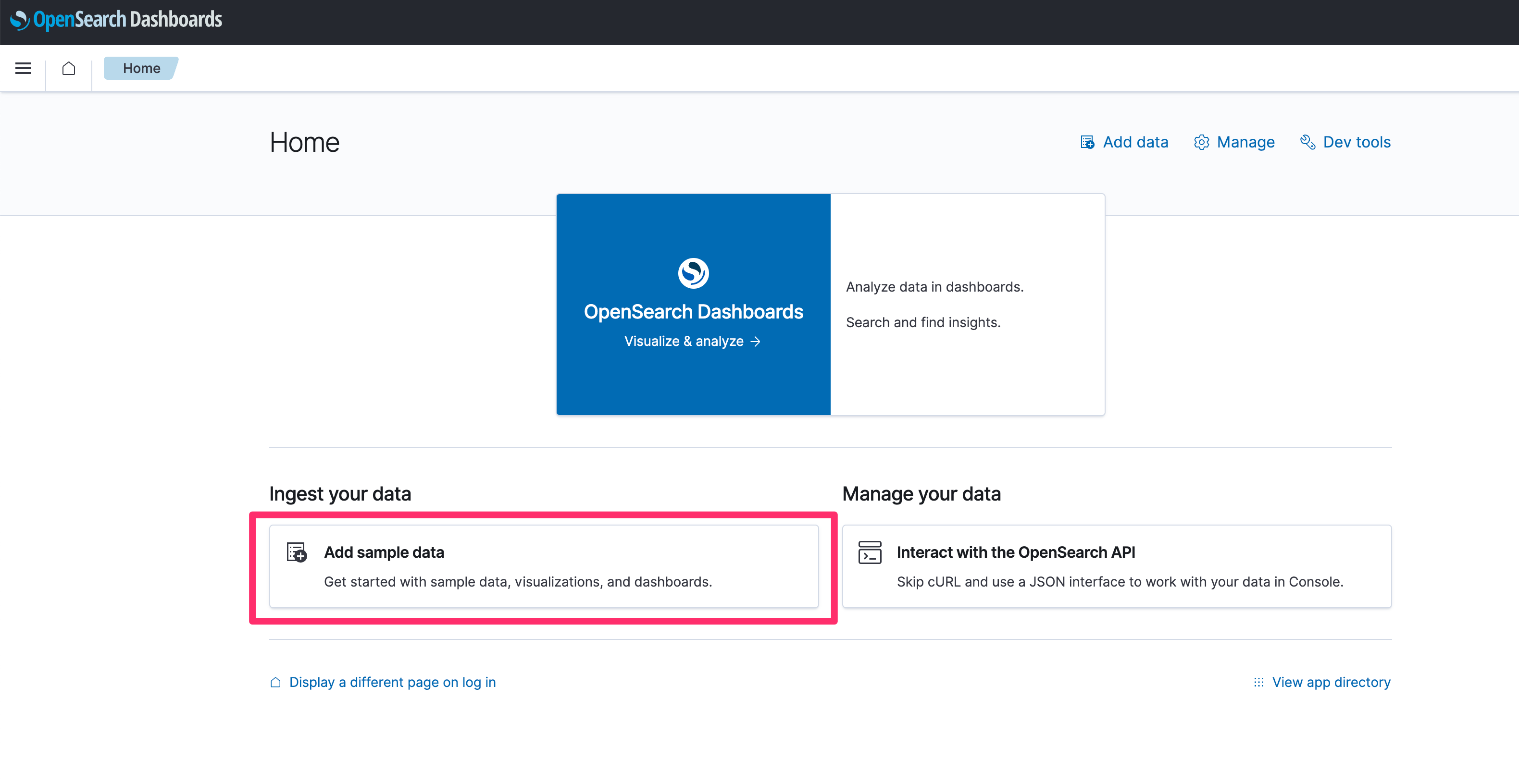 OpenSearch Alerting add sample data