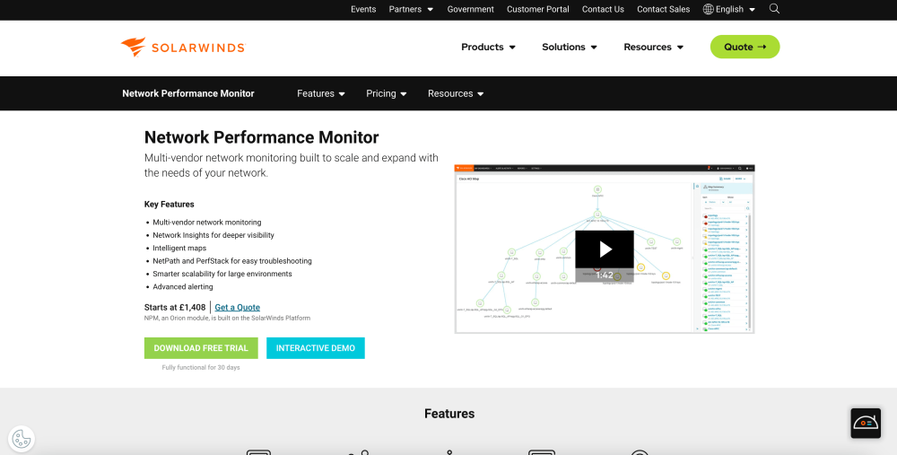 SolarWinds Network Performance Monitor