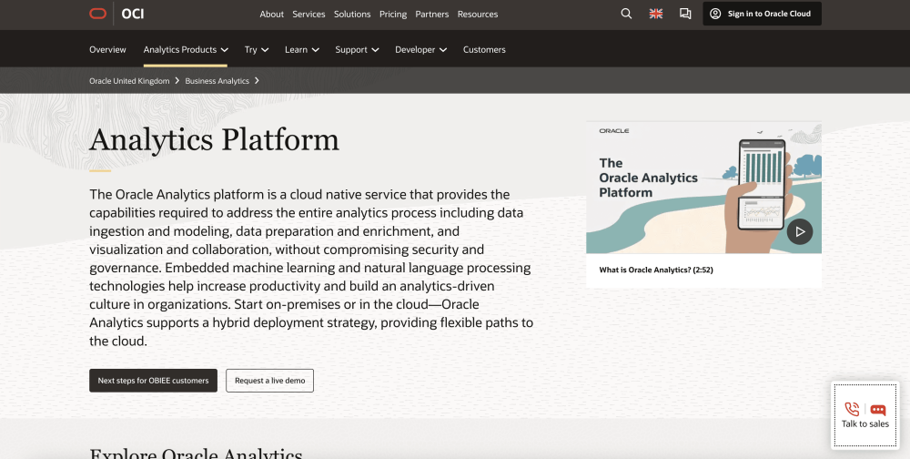 Oracle Analytics Platform