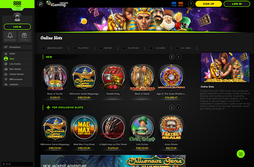888 casino online slots 888 Casino screenshot