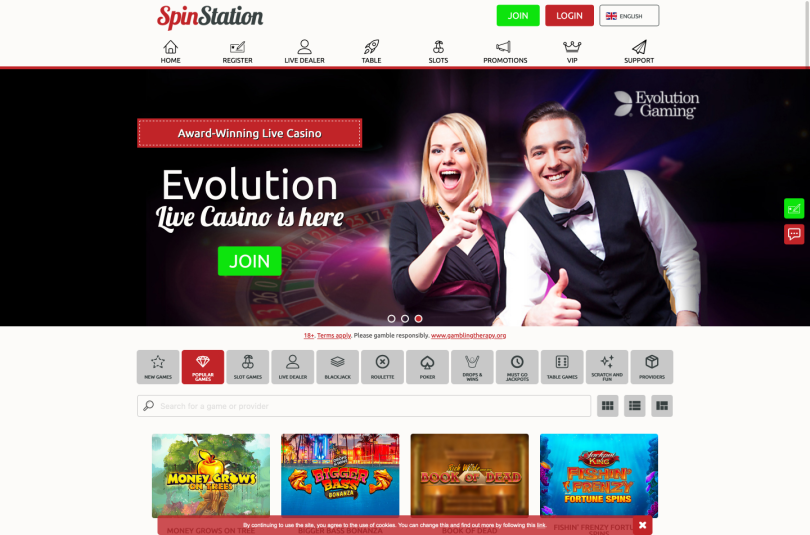 Spin Station - homepage