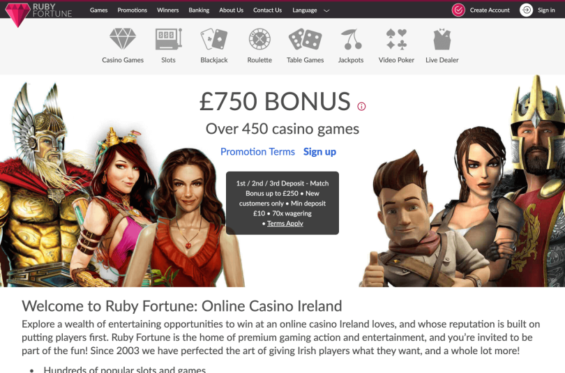 Ruby Fortune screenshot