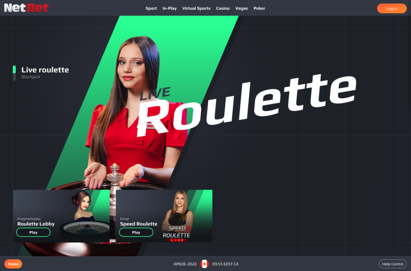 NetBet - Live roulette