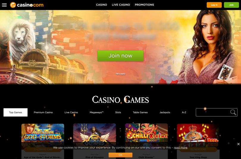 Casino.com - homepage