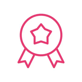 Star Medal Line Design Icon