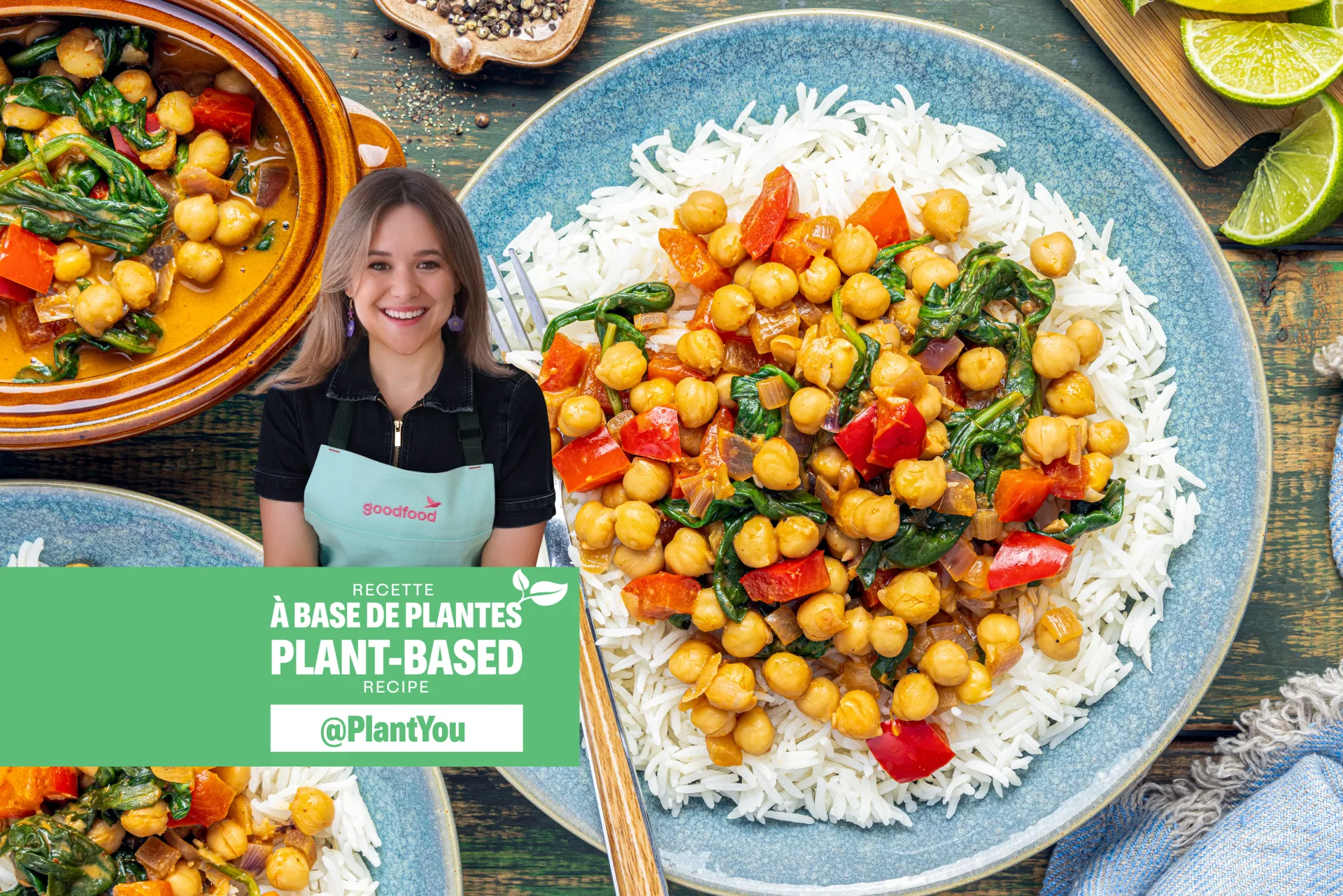 Goodfood x PlantYou Peanut Butter Chickpea Curry with Sweet Pepper & Leafy Greens BS CARLEIGH W488
