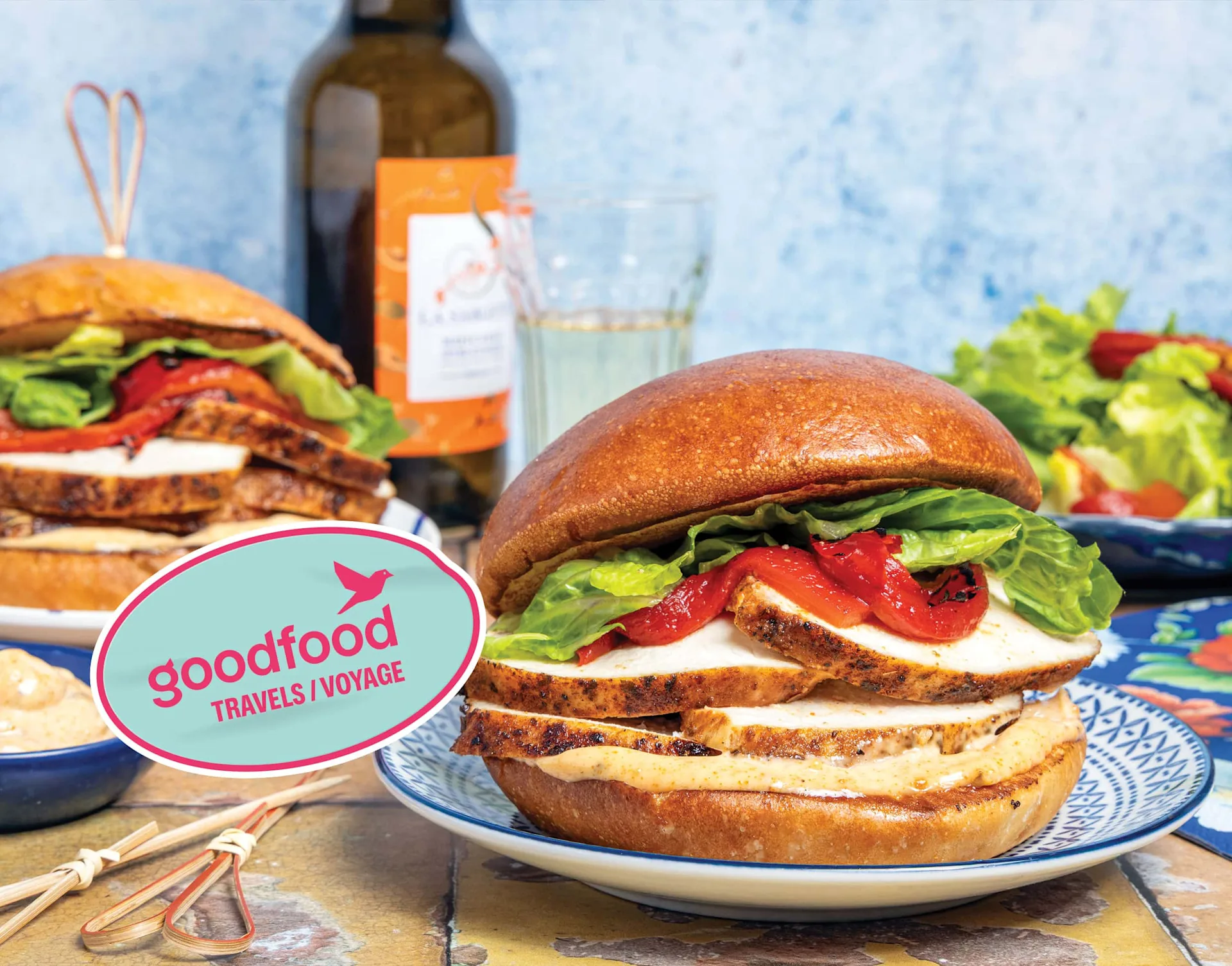 GF Travels Portugal Bifana-Chicken-burgers-with-roasted-red-peppers-and-piri-piri-Aioli-CL19-BS-W551