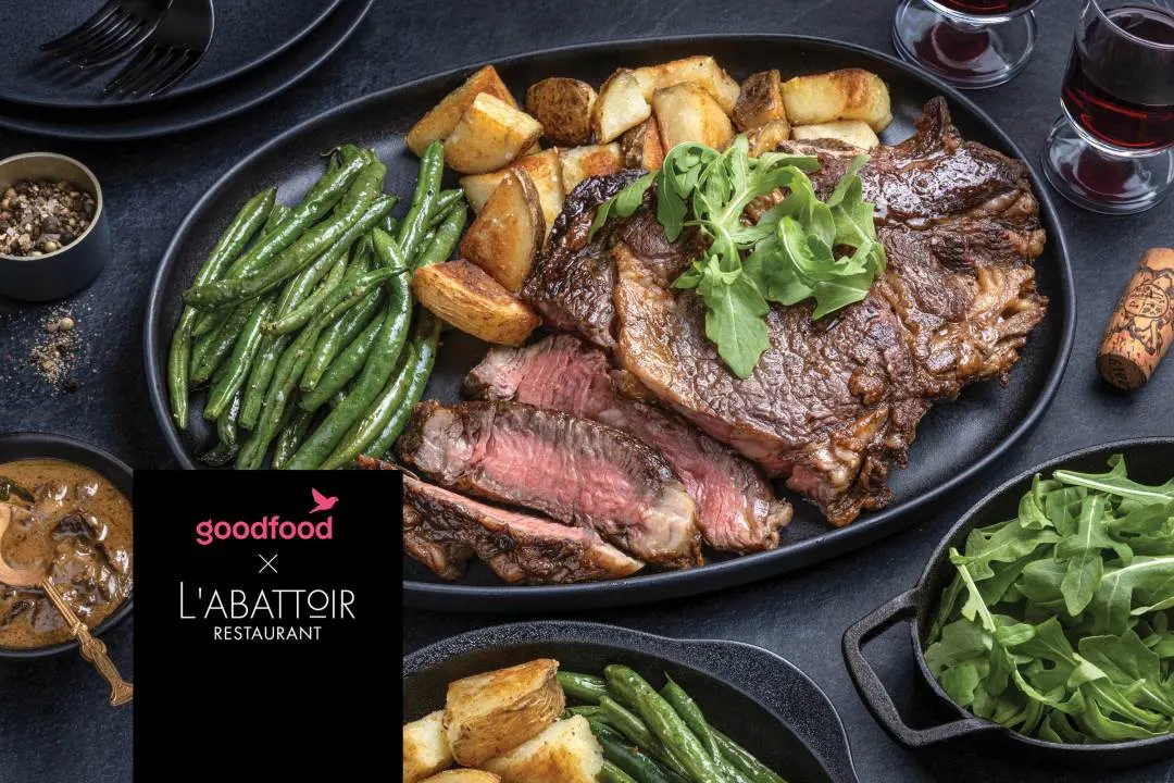 Goodfood x L'Abattoir: Grass-Fed Rib Steak with Porcini Sauce Green Beans & Pan-Fried Rosemary Potatoes