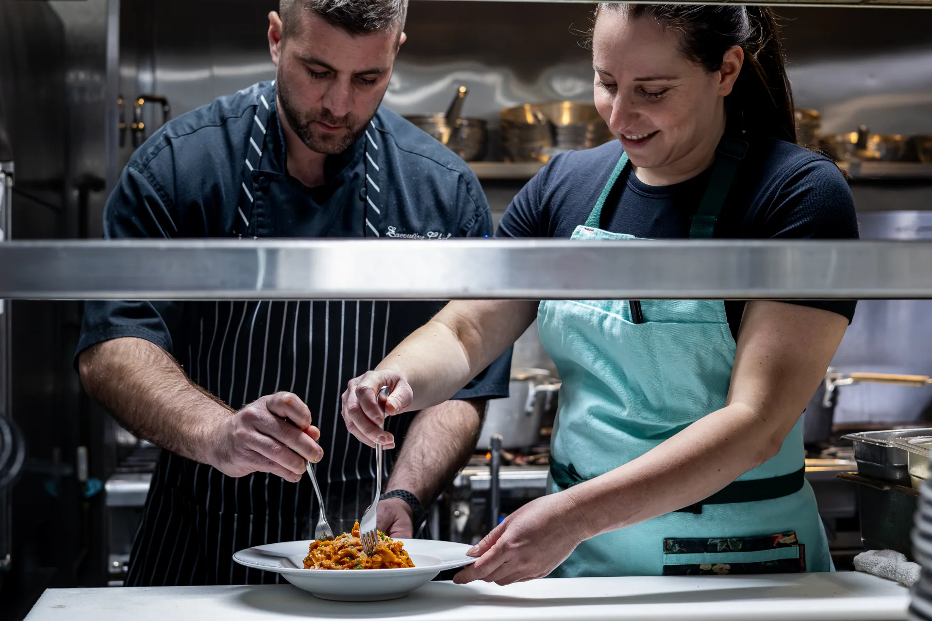 Goodfood and Bicycle Thief chefs cooking