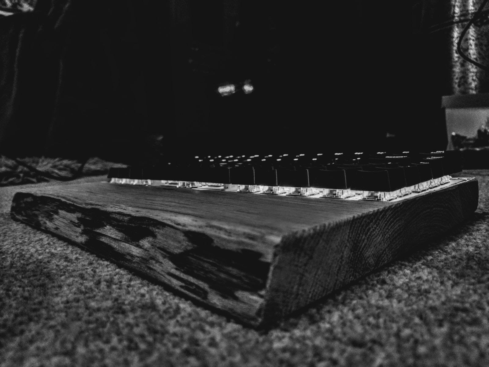 building-a-custom-keyboard-case Artsy black and white photo