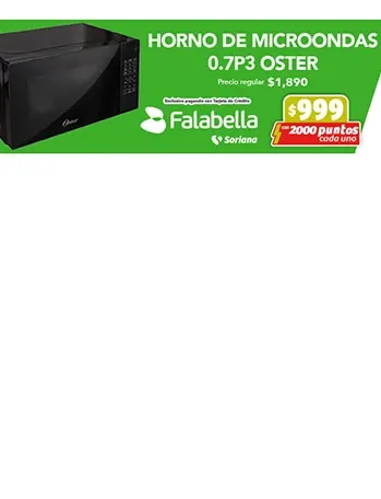 Tu horno microondas a sólo $999