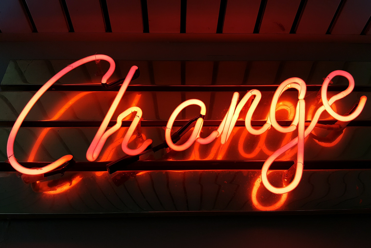 red-change-neon-sign