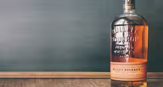 A close up of the Bulleit Bourbon logo