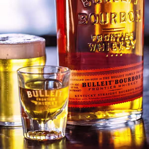 Learn how to make a Bulleit Boilermaker. Try this unique take on the classic beer and whiskey drink with Bulleit bourbon.