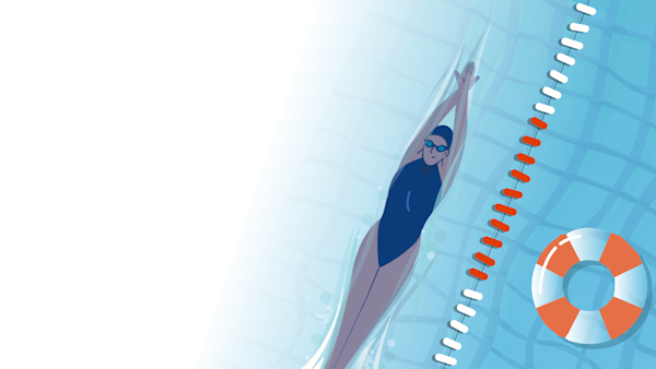 Protect and care for your eyes while swimming. 