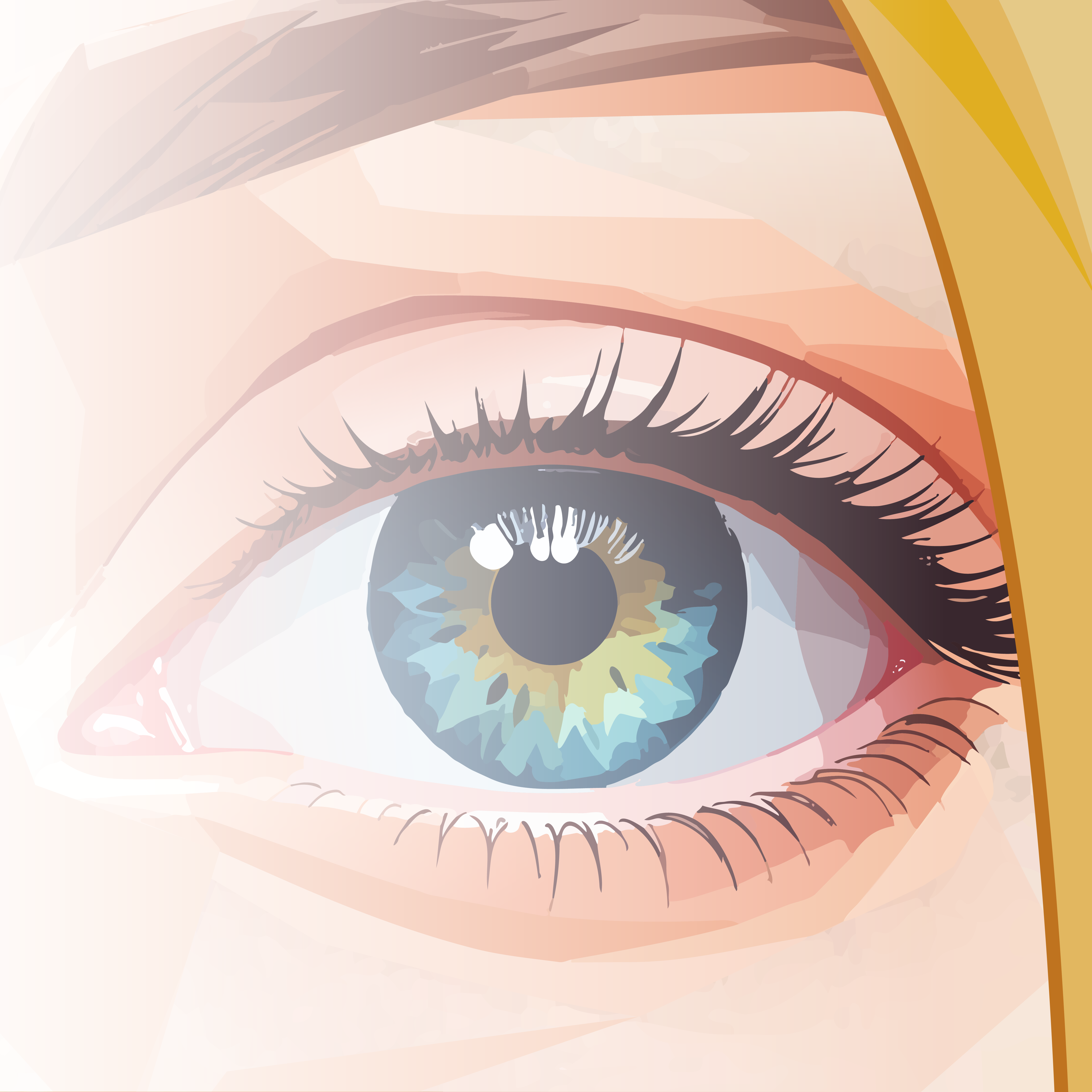 Close up of a unique eye color