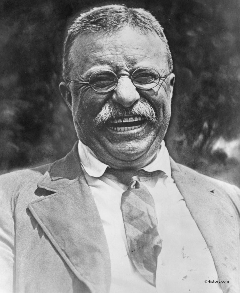 Teddy Roosevelt laughing