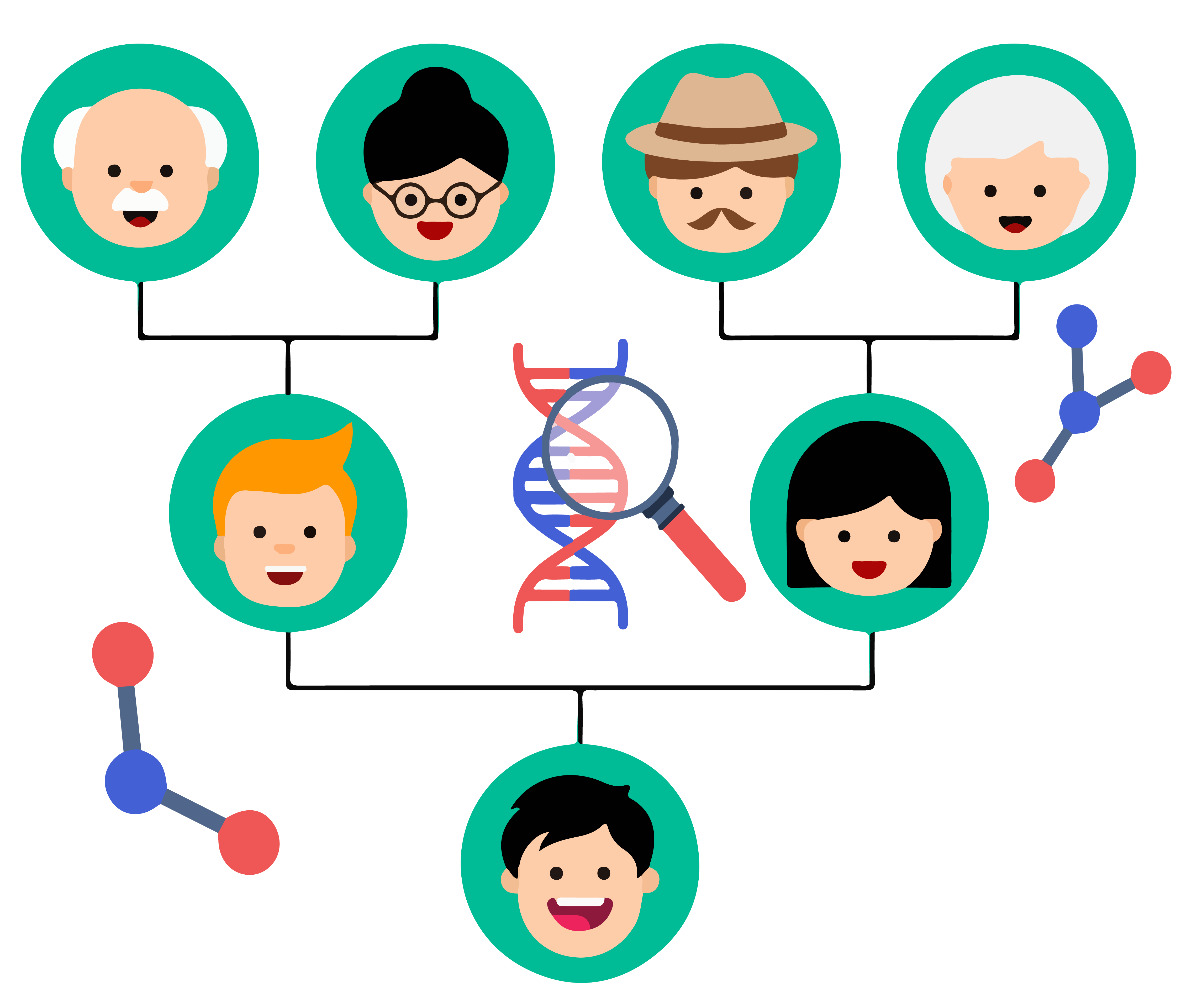 Illustration of a family tree