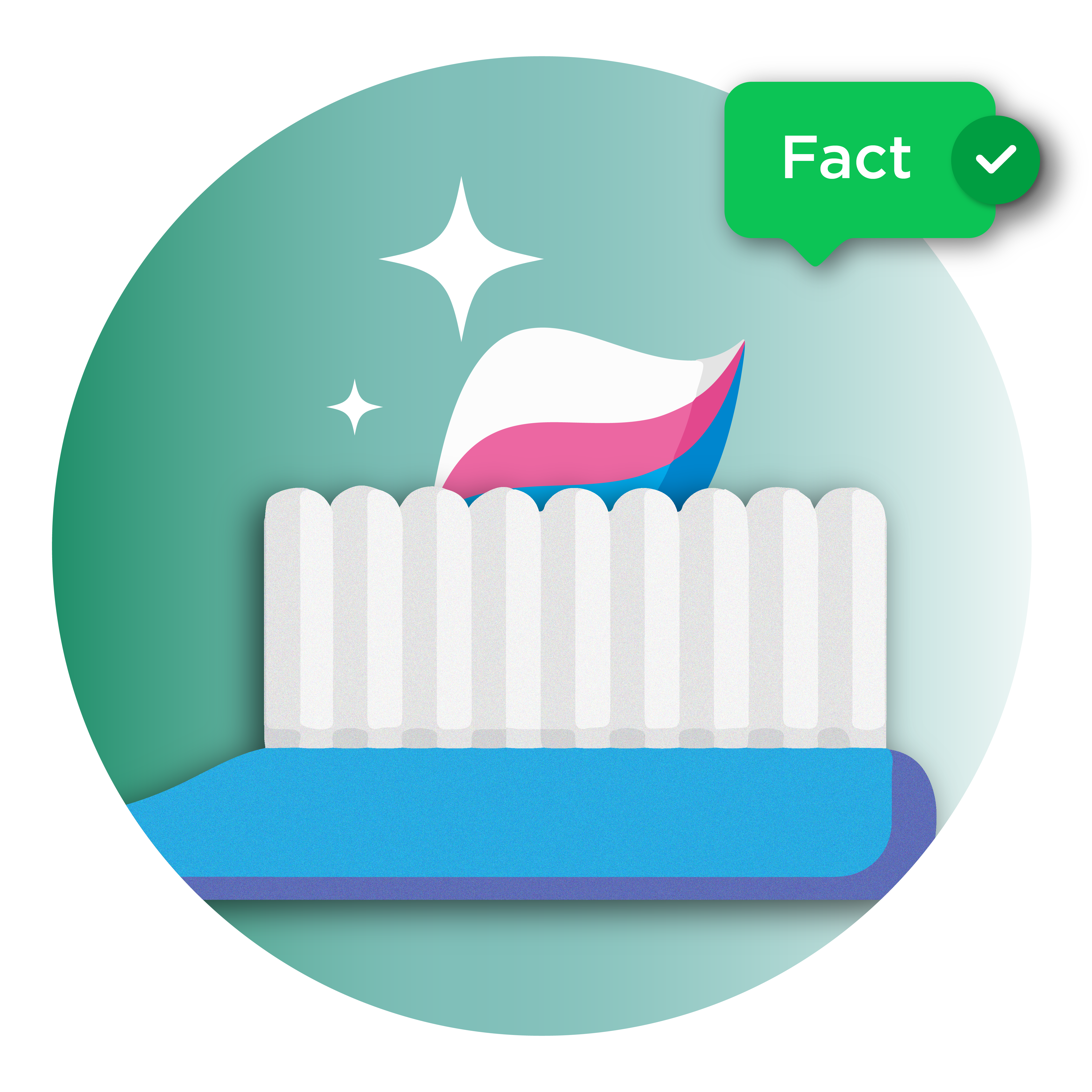 A toothbrush with a pea-sized amount of toothpaste on the brush