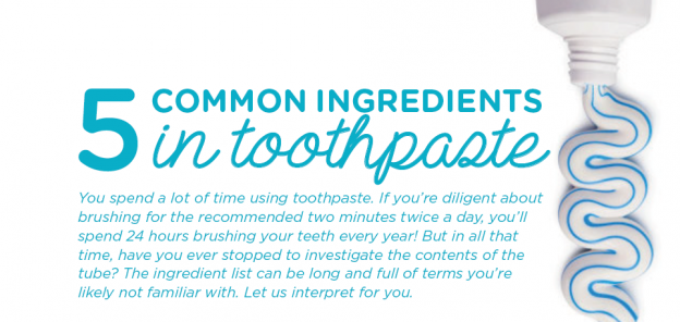 Common ingredients in toothpaste banner