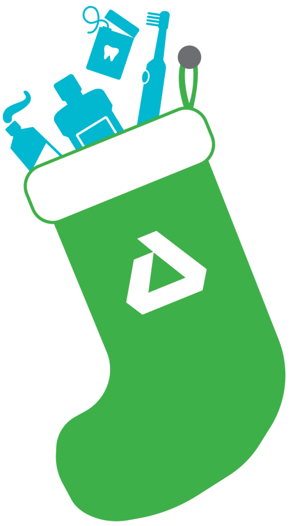 Delta Dental branded stocking graphic