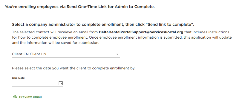 You're enrolling screenshot