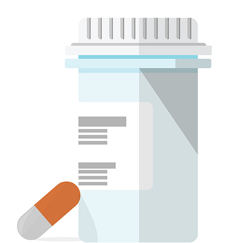 Graphic of pill bottle