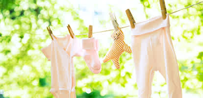 吐き戻しもリセット！赤ちゃん用衣類のお洗濯が楽になるポイントは？