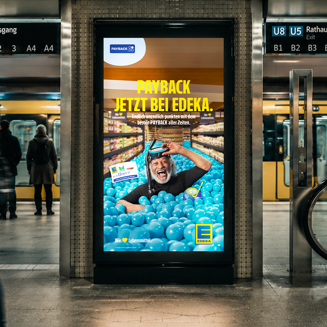 OOH EDEKA x PAYBACK Trainstation