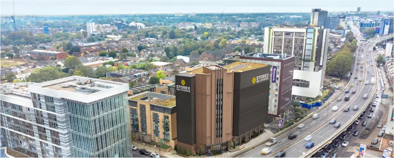 An aerial view of STOREX Brentford