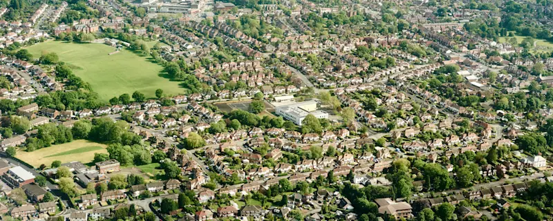 Aerial view of Loughton