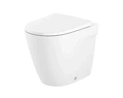 Roca Ona Rimless Back-to-Wall Toilet Pan.