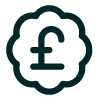 Pound sterling badge icon