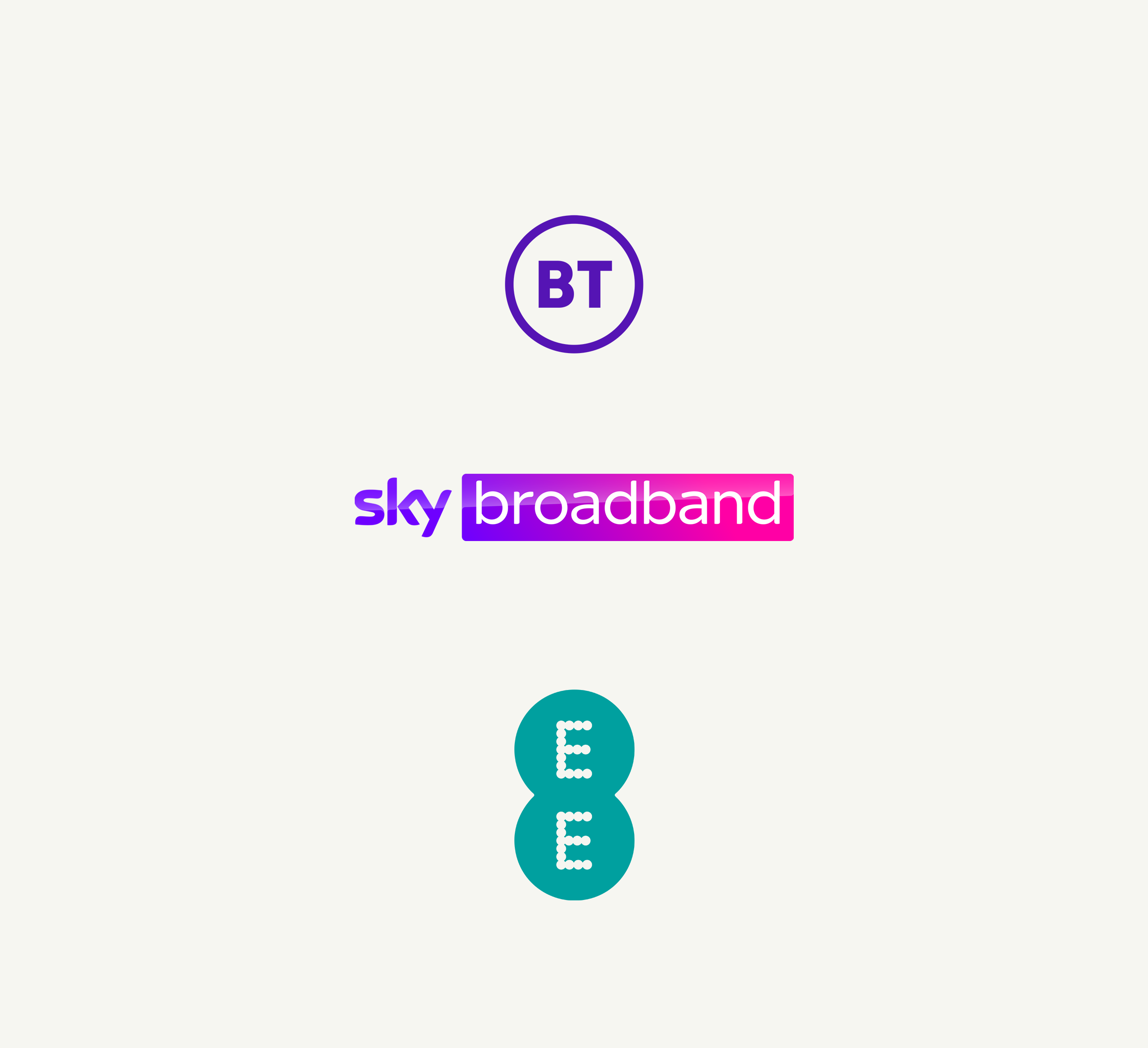 BT, Sky and EE