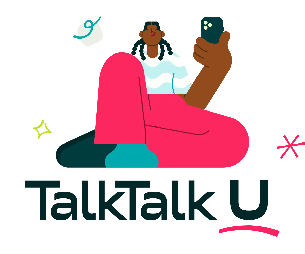 TalkTalk U man sitting down