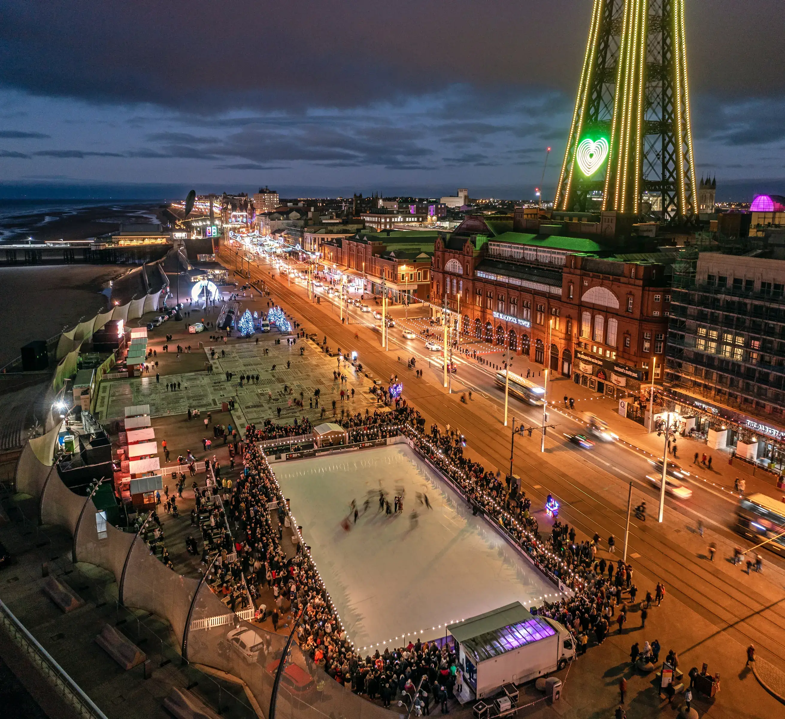 Blackpool Tower and ice rink
