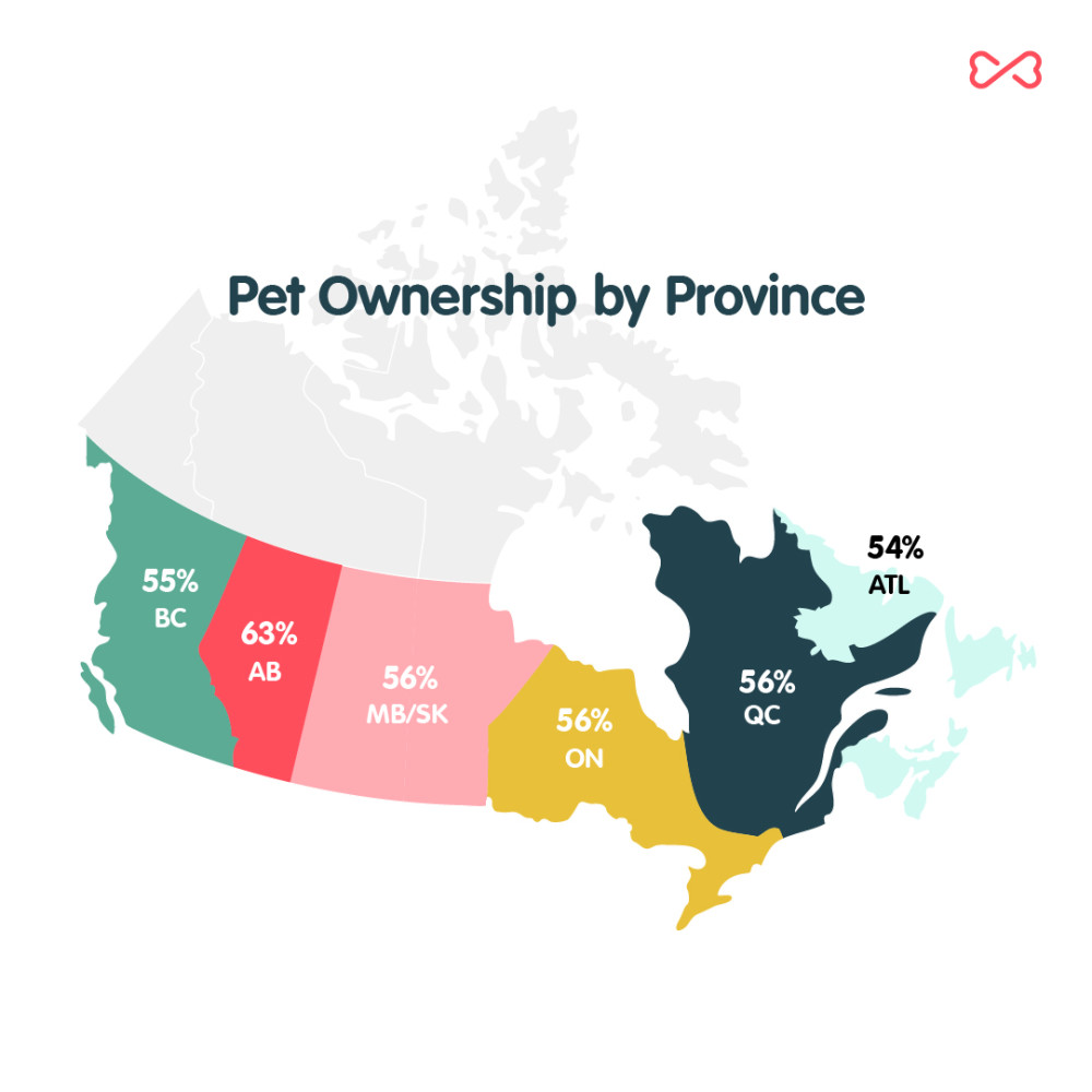 Pet Ownership by Province Chart