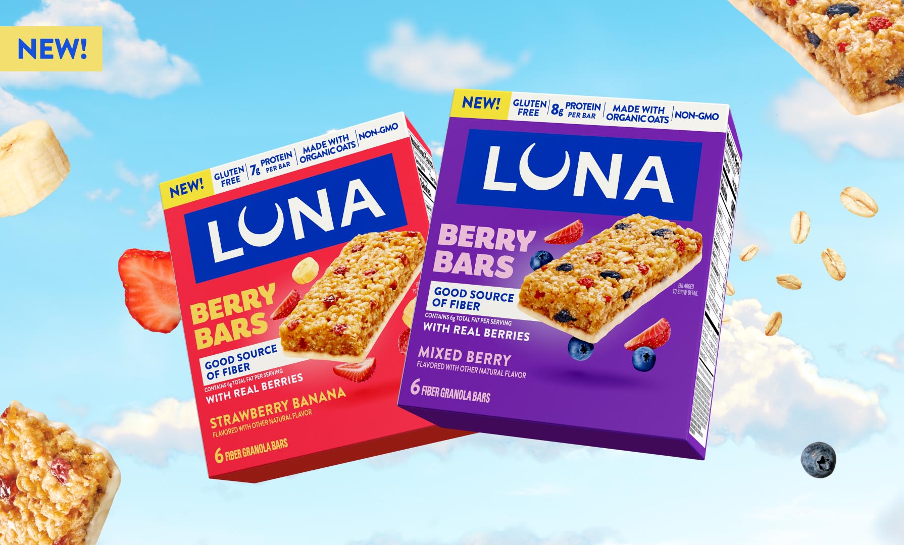 New LUNA Berry Bars Made With Real Berries
