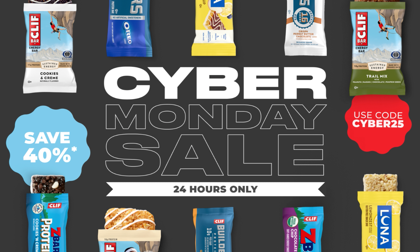 Cyber Monday 24 Hours 40% Off Everything Sale